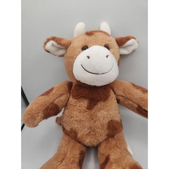 Retired Build A Bear Brown Splatter Cow Stuffed Cow Plush - Picture 6 of 6